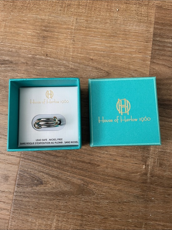 House of Harlow 1960 Jewelry - House of Harlow 1960 Silver and Gold Chain Ring
